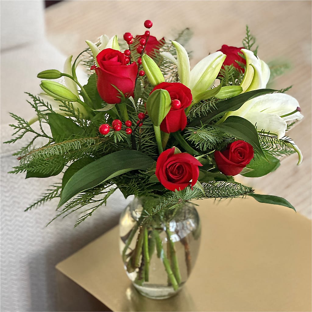 Sparkling Snowflakes Bouquet –  The Colonial Florist And Gift Shop, Huntingdon PA