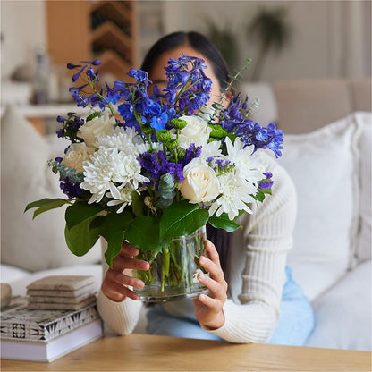 Cerulean Waves Bouquet –  The Colonial Florist And Gift Shop, Huntingdon PA