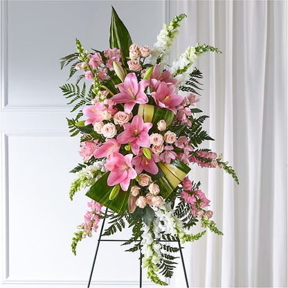 Elegant Embrace Standing Spray –  The Colonial Florist And Gift Shop, Huntingdon PA