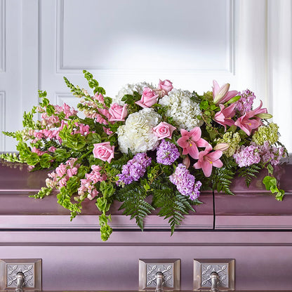 Life's Gratitude Casket Spray –  The Colonial Florist And Gift Shop, Huntingdon PA