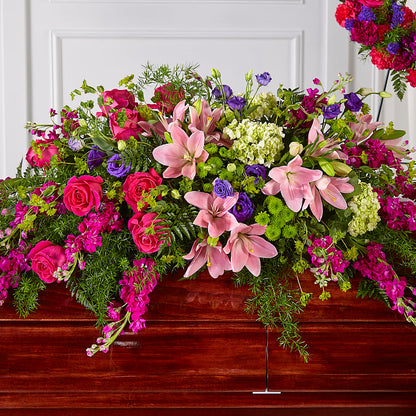 Radiant Tribute Casket Spray –  The Colonial Florist And Gift Shop, Huntingdon PA