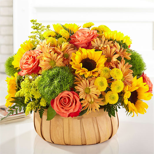 Harvest Sunflower Basket –  The Colonial Florist And Gift Shop, Huntingdon PA