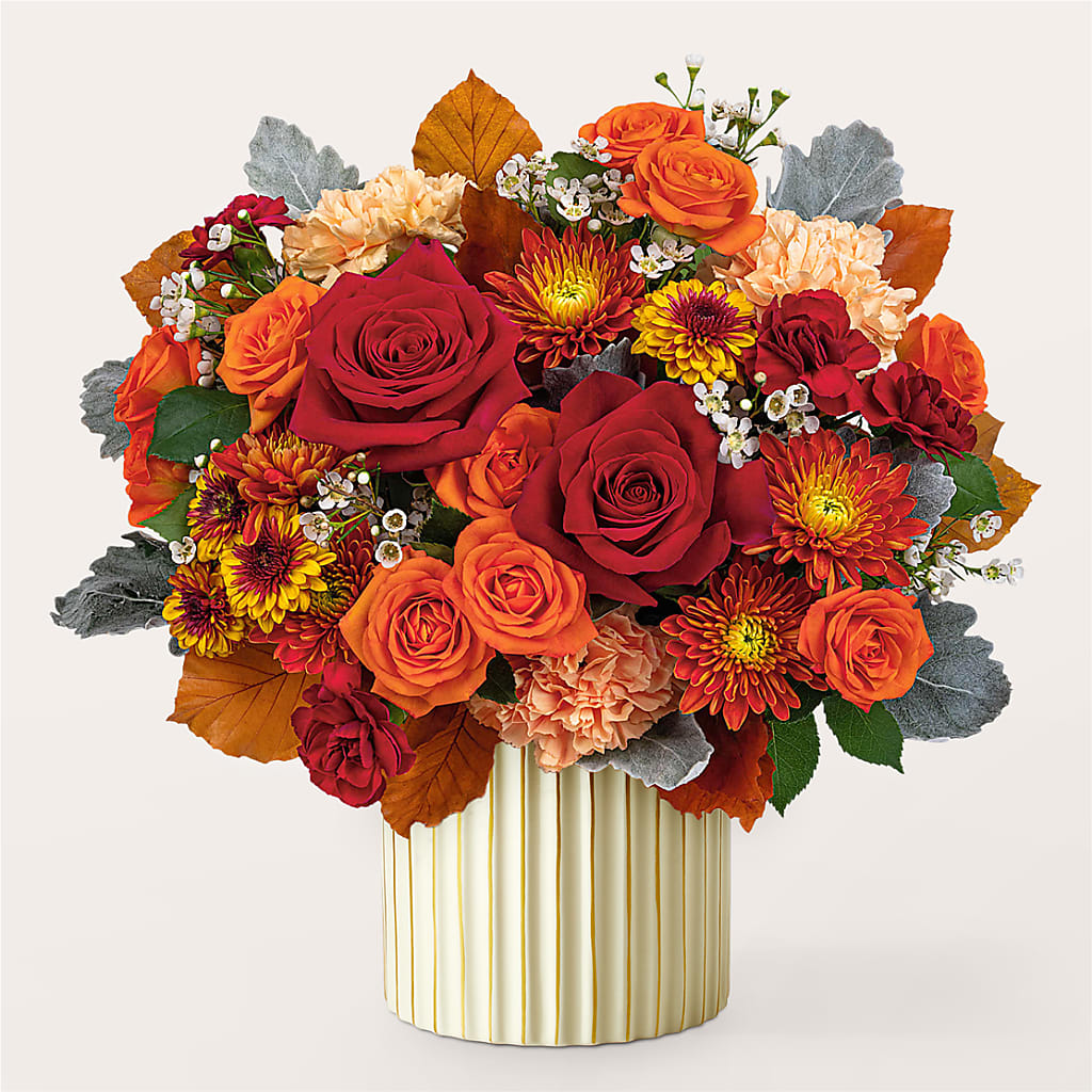 Merlot Bouquet with Ivory Vase –  The Colonial Florist And Gift Shop, Huntingdon PA