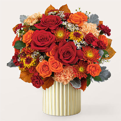 Merlot Bouquet with Ivory Vase –  The Colonial Florist And Gift Shop, Huntingdon PA