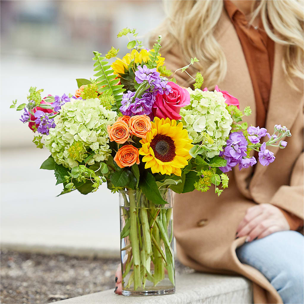 Vibrant Greetings Bouquet –  The Colonial Florist And Gift Shop, Huntingdon PA