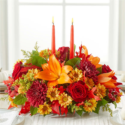 Autumn's Embrace Centerpiece –  The Colonial Florist And Gift Shop, Huntingdon PA