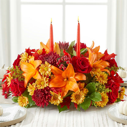 Autumn's Embrace Centerpiece –  The Colonial Florist And Gift Shop, Huntingdon PA