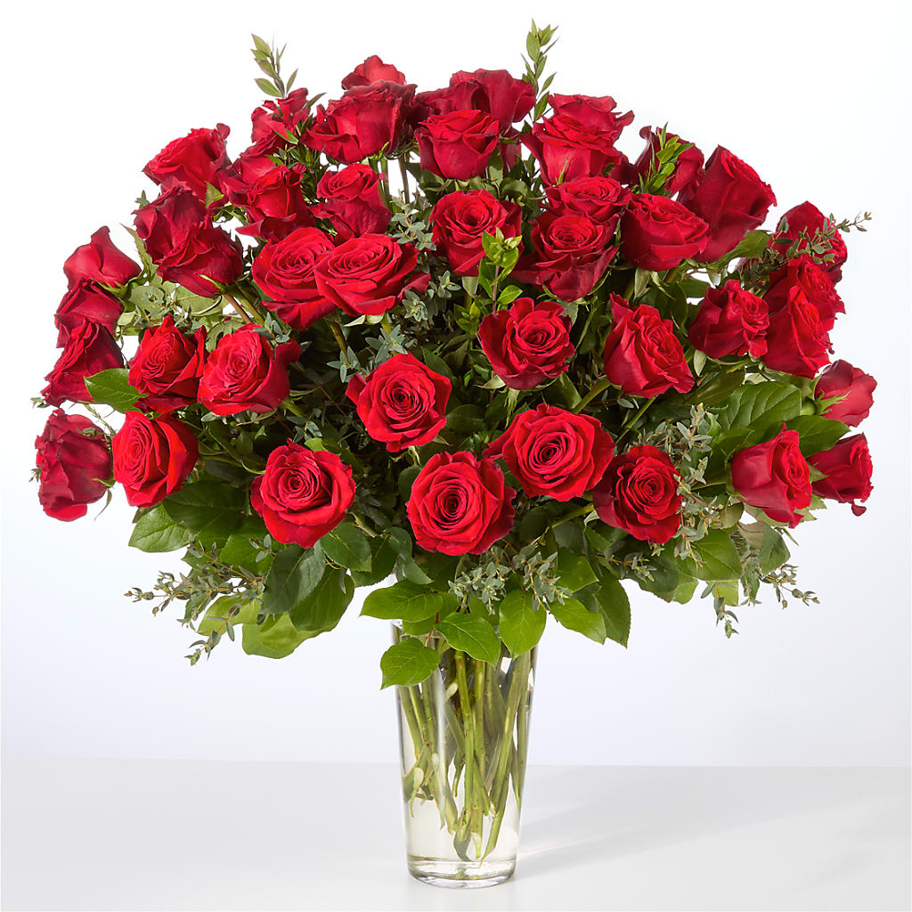 Forever Yours Fifty Stem Red Rose Bouquet –  The Colonial Florist And Gift Shop, Huntingdon PA